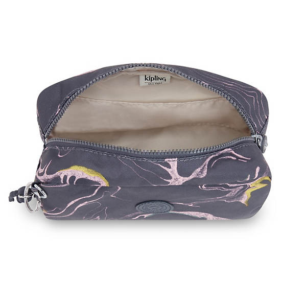 Kipling Gleam Printed Pouch Bags Soft Marble | AU 2140HA